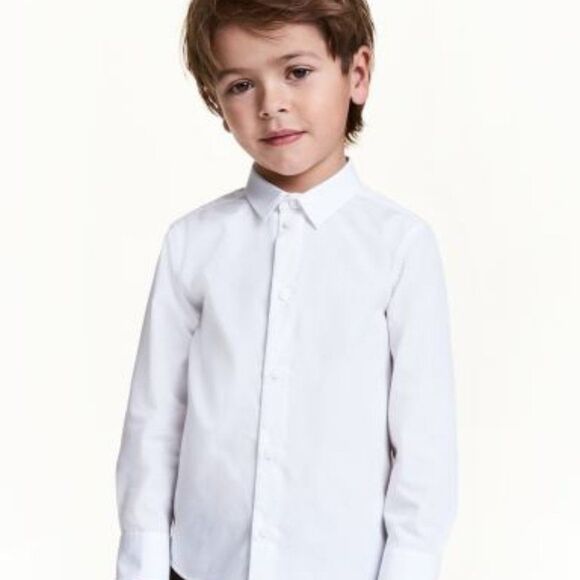 H&m White Cotton Dress Shirt - Picture 1 of 4